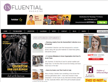 Tablet Screenshot of influential-magazine.com